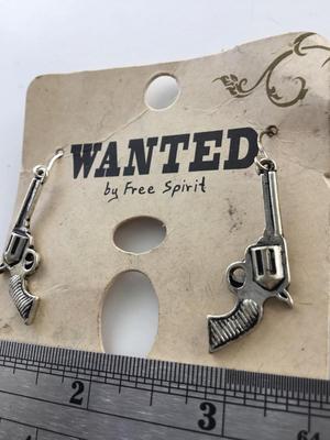 Beautiful pistol fashion earrings