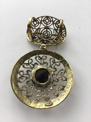 GB. Marked vintage scarf jewelry