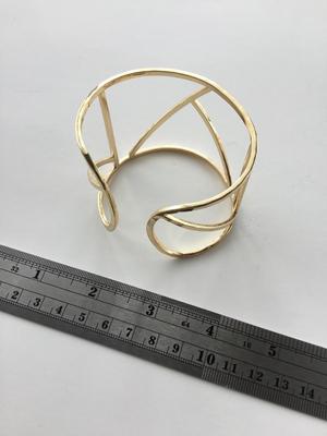 Gold tone fashion cuff bracelet