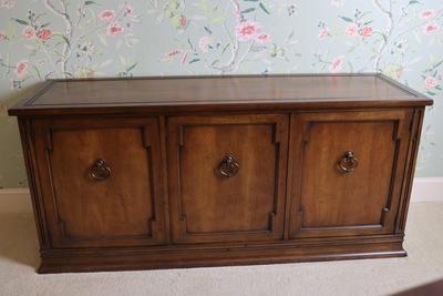 SLIGH Vintage Wood Cabinet Three Door Console Server Cabinet