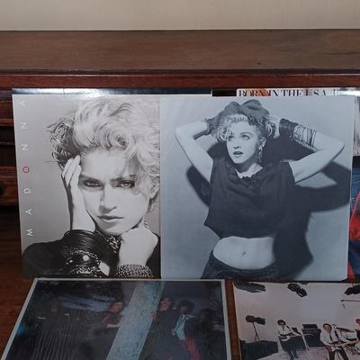 LOT 191: Vintage LPs- Madonna, Olivia Newton-John, Bruce Springsteen & More