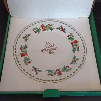 LOT 199: Large Collection of A Cup of Christmas Tea Collectibles w/ Signed Book