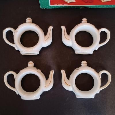 LOT 199: Large Collection of A Cup of Christmas Tea Collectibles w/ Signed Book