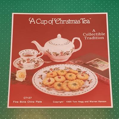 LOT 199: Large Collection of A Cup of Christmas Tea Collectibles w/ Signed Book