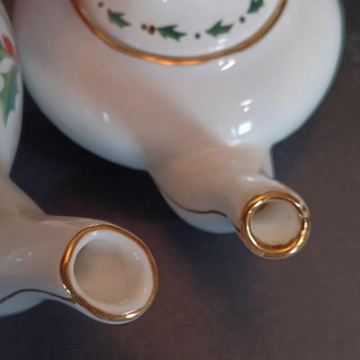 LOT 199: Large Collection of A Cup of Christmas Tea Collectibles w/ Signed Book