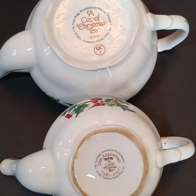 LOT 199: Large Collection of A Cup of Christmas Tea Collectibles w/ Signed Book