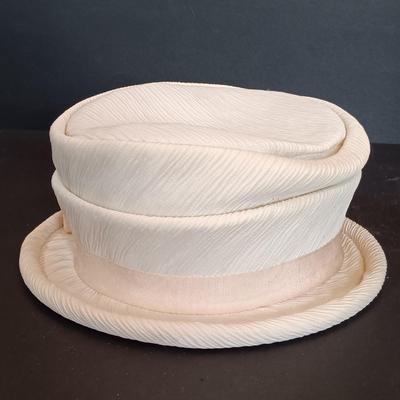 LOT 201: Cranberry Hurricane Glass Lamp, Relpo Pedestal Dish, Valerie Modes Hat & More