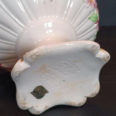 LOT 201: Cranberry Hurricane Glass Lamp, Relpo Pedestal Dish, Valerie Modes Hat & More