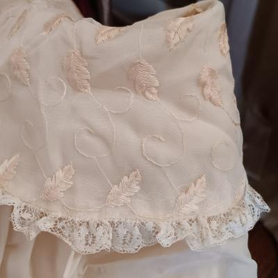 LOT 205: Vintage Baby Clothes, Wooden Cradle & More
