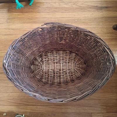 LOT 206: Vintage Crocheted Wraps, Ponchos, Capes in a Large Basket