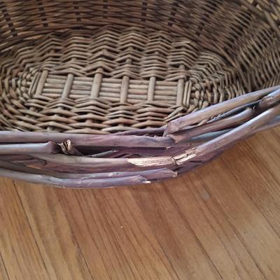 LOT 206: Vintage Crocheted Wraps, Ponchos, Capes in a Large Basket