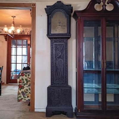 LOT 219: Antique George Penny, Wells 6-1/2 ft Long Case Clock