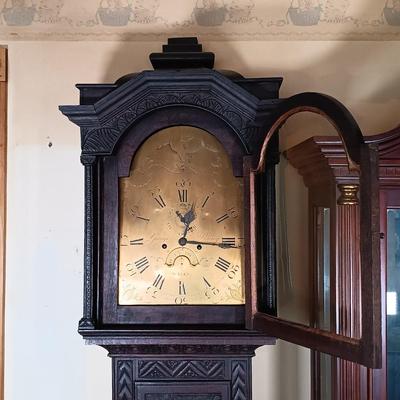 LOT 219: Antique George Penny, Wells 6-1/2 ft Long Case Clock