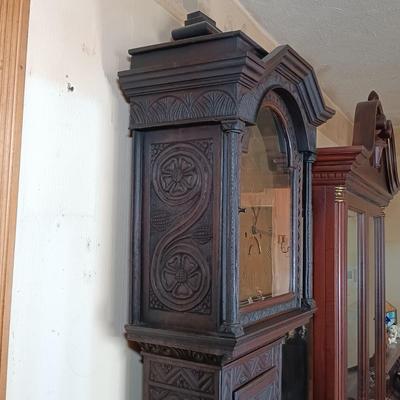 LOT 219: Antique George Penny, Wells 6-1/2 ft Long Case Clock