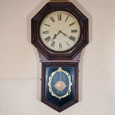 LOT 222: Waterbury Clock Co. Regulator A Wall Clock