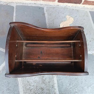 LOT 223: Ansonia Clock Co. Drop Clock w/ Vintage Magazine Cradle & Quilted Sheep Pillow