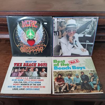 LOT 226: Vintage 'Best Of' LPs- Elton John, Steppenwolf, Bob Dylan & More