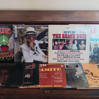 LOT 226: Vintage 'Best Of' LPs- Elton John, Steppenwolf, Bob Dylan & More