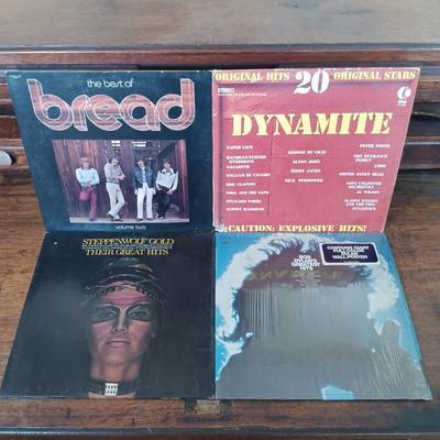 LOT 226: Vintage 'Best Of' LPs- Elton John, Steppenwolf, Bob Dylan & More