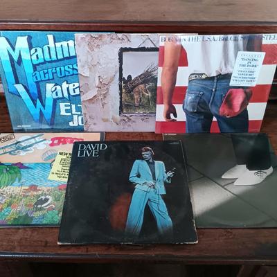 LOT 228: Vintage LPs- David Bowie, Elton John, Led Zeppelin & More