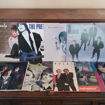 LOT 232: Vintage LPs- The Pretenders, Pat Benetar, Blondie & More