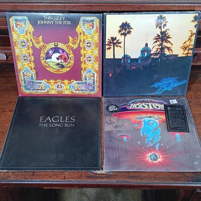 LOT 239: Vintage LPs- Eagles, Boston, Thin Lizzy & More