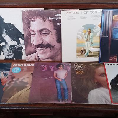 LOT 240: Vintage LPs- John Cougar Mellencamp, Bruce Springsteen, Olivia Newton-John & More
