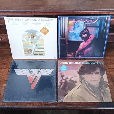 LOT 240: Vintage LPs- John Cougar Mellencamp, Bruce Springsteen, Olivia Newton-John & More