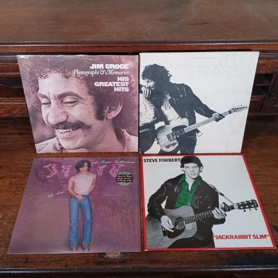 LOT 240: Vintage LPs- John Cougar Mellencamp, Bruce Springsteen, Olivia Newton-John & More