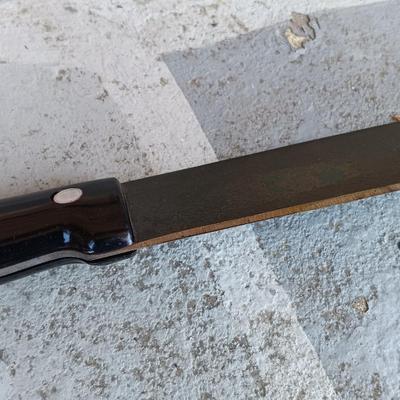 LOT 190: Vintage Sheffield, England Military-Style Machete with Cloth Sheath