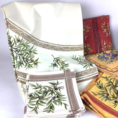 K726 Le Cigale French Table Linens with Acrylic Coating