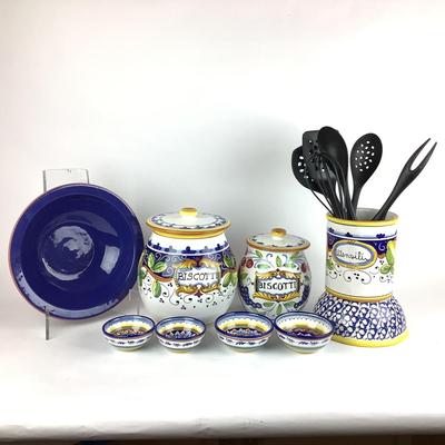 K740 Fratelli Mari Deruta Italian Pottery Lot