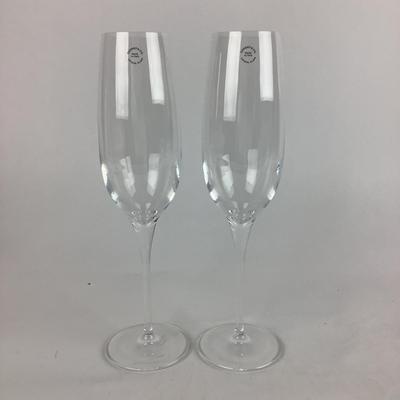 K818 Pair of Crystal Champagne Flutes by TIFFANY & CO.
