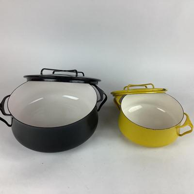 K822 Vintage Enamel DANSK Covered Pots