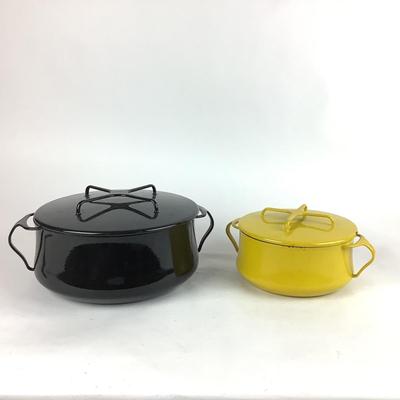 K822 Vintage Enamel DANSK Covered Pots