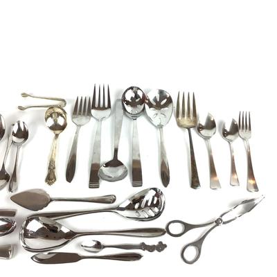 K830 Lot of 29pcs of Dansk Stainless Flatware & Serving Pieces