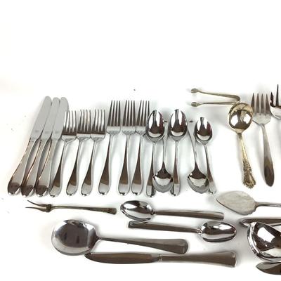 K830 Lot of 29pcs of Dansk Stainless Flatware & Serving Pieces