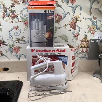 K834 Kitchen Aid Handmixer and Krups Mini Pro