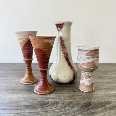 LOT 8K: Stoneware Pottery Collection, One Piece Signed “Wendy”
