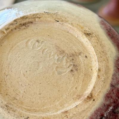 LOT 8K: Stoneware Pottery Collection, One Piece Signed “Wendy”