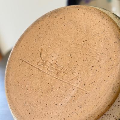 LOT 12K: Vintage Signed Stoneware Pottery Pieces