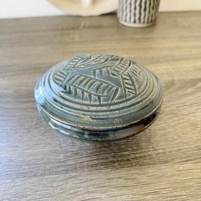 LOT 12K: Vintage Signed Stoneware Pottery Pieces