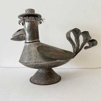 LOT 13K: Vintage Llamas Mexico Brutalist Metal Rooster