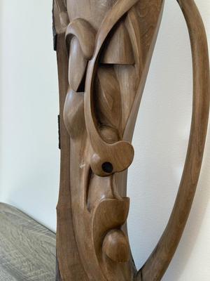 LOT 14K: Signed Mounkala Virgile Congo Carved Wood Sculpture