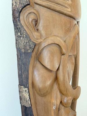 LOT 14K: Signed Mounkala Virgile Congo Carved Wood Sculpture