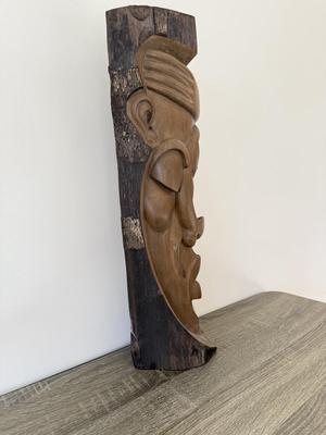 LOT 14K: Signed Mounkala Virgile Congo Carved Wood Sculpture
