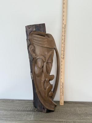 LOT 14K: Signed Mounkala Virgile Congo Carved Wood Sculpture