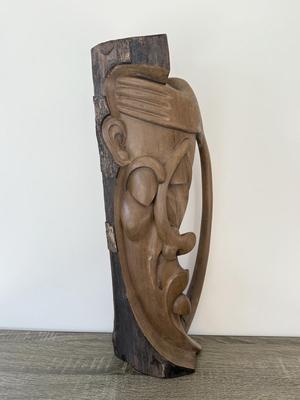 LOT 14K: Signed Mounkala Virgile Congo Carved Wood Sculpture