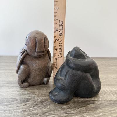 LOT 17K: Stone Carved Rabbit signed by Artist made in Zimbabwe