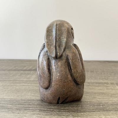 LOT 17K: Stone Carved Rabbit signed by Artist made in Zimbabwe